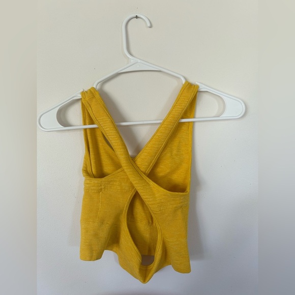Alphalete Revival Vault Yellow Sports Bra Size XS - Picture 5 of 6